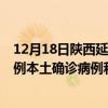 12月18日陜西延安最新疫情消息今天實(shí)時數(shù)據(jù)通報：新增0例本土確診病例和0例無癥狀感染者