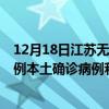 12月18日江蘇無錫最新疫情消息今天實(shí)時數(shù)據(jù)通報：新增0例本土確診病例和0例無癥狀感染者