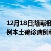 12月18日湖南湘西最新疫情消息今天實時數(shù)據(jù)通報：新增0例本土確診病例和0例無癥狀感染者