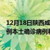 12月18日陜西咸陽最新疫情消息今天實時數(shù)據(jù)通報：新增0例本土確診病例和0例無癥狀感染者