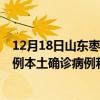 12月18日山東棗莊最新疫情消息今天實時數(shù)據(jù)通報：新增0例本土確診病例和0例無癥狀感染者