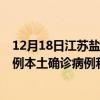 12月18日江蘇鹽城最新疫情消息今天實(shí)時數(shù)據(jù)通報：新增0例本土確診病例和0例無癥狀感染者